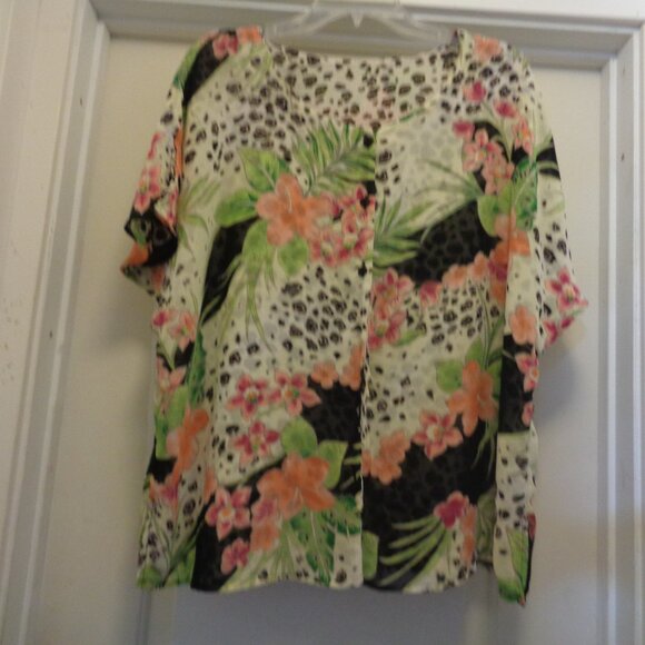 ANIMALIA FLORALS GIRL Feminine Blouse 20 W - Picture 3 of 6